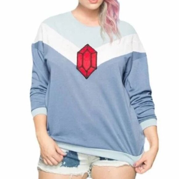 NWT WeLoveFine Cartoon Network Adventure Time Ice Ice Hacci Ice King Sweater - Picture 2 of 8